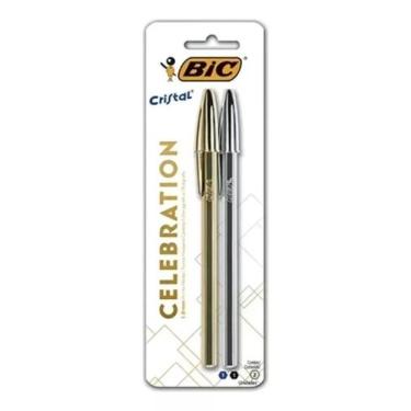 Imagem de Canetas Esferográfica Bic Cristal Celebration Metalizada 1.0