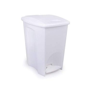 Imagem de Lixeira com Pedal Plasútil Branco 7 L