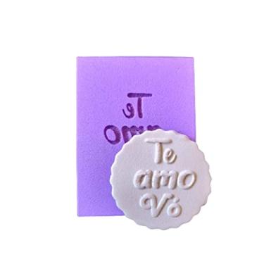 Imagem de TF19 MARCADOR TEXTURA TE AMO VÓ PASTA AMERICANA CONFEITARIA BISCUIT