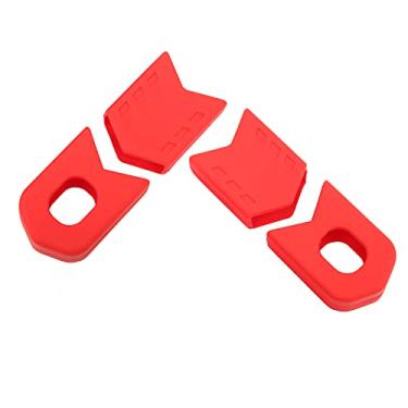 Imagem de Protetor de tampa de pedaleira, design profissional fácil de instalar Botas de pedivela de silicone para bicicleta ao ar livre(vermelho)