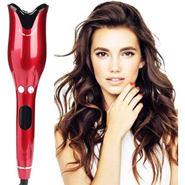 Imagem de Modeladores de Cachos de 1 polegada, Modeladores de Cachos automáticos, Modeladores de Cachos de Cerâmica Giratórios com Display de Temperatura LED e Temporizador, Rose Professional