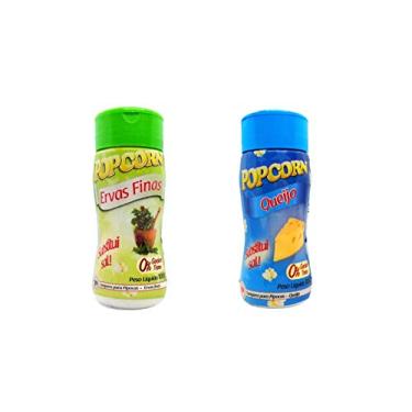 Imagem de Temperos P/ Pipoca Popcorn Cx 12 Frascos. 6 Ervas Finas - 6 Queijo