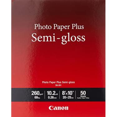 Imagem de Canon SG-201 8X10 (50) papel fotográfico mais semibrilhante 20 x 25 cm (50 folhas) (SG-201 8X10)