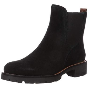 Imagem de Sam Edelman Jaclyn Ankle Boot feminino, Camurça impermeável preta, 6.5