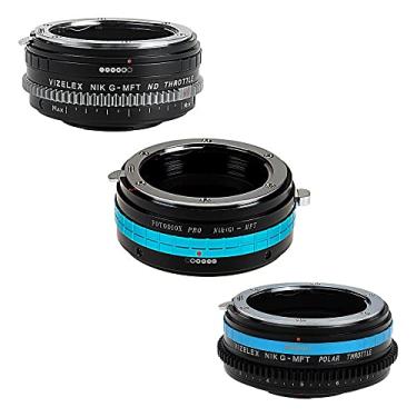Imagem de Kit de campo do adaptador de lente PRO Fotodiox compatível com lentes Nikon G para câmeras de montagem Micro Four Thirds Inclui três adaptadores de grau premium - PRO, ND Throttle e Polar Throttle Kit