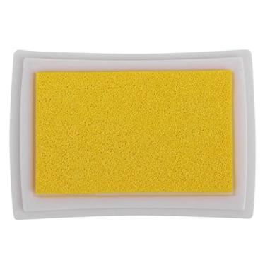 Imagem de kowaku Carimbo de Tinta, Conjunto de Almofada de Tinta, Almofada de Tinta para Tecido de Papel Artesanal, Amarelo