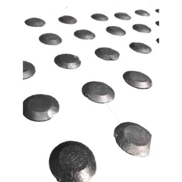 Imagem de Sinalização Tatil Alerta Preta Com Dupla Face Ml