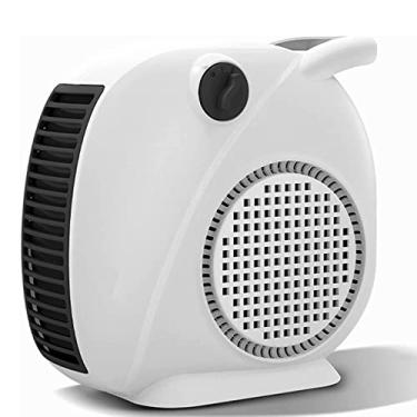 Imagem de XD Designs Aquecedor de ventilador vertical, aquecedor elétrico portátil de cama, aquecimento pessoal de baixa energia de 1800 W com 2 configurações de calor/ventilador de sopro frio, proteção de filtro e superaquecimento, branco
