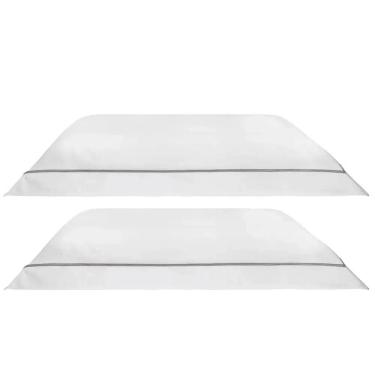 Imagem de Kit Com 2 Fronhas 300 Fios Lazio - Kacyumara Branco / Fend