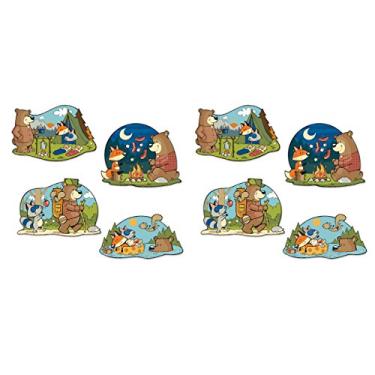 Imagem de Beistle Recortes na floresta, decorações de amigos, placas de animais da floresta, 38 cm a 40 cm, multicolorido