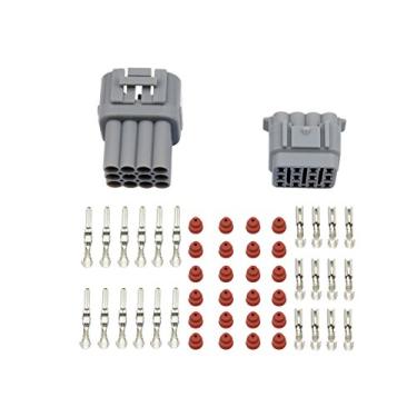 Imagem de Cabo de fio elétrico à prova d'água WMYCONGCONG plugue conector de 12 pinosWGCD cinza WGCD 1