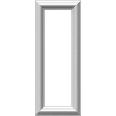 Imagem de Ekena Millwork PNL08X20AS-01-CASE-4 Painel de parede clássico moldado Ashford, 20,3 cm L x 50,8 cm A x 1,2 cm P, branco preparado de fábrica, 4 unidades