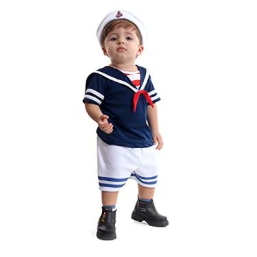 Imagem de Fantasia Marinheiro Bebe Verão 910677 P-1 ano