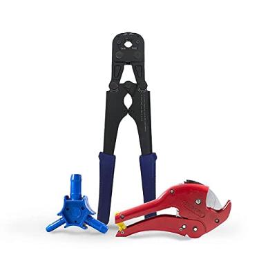 Imagem de Kit Alicate Prensa tubo pex 16/20 e 26mm+ Tesoura+escareador