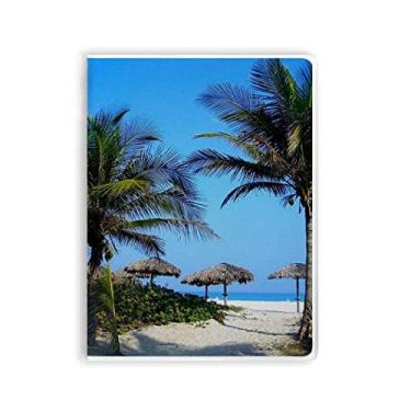 Imagem de Caderno com imagem de céu azul Ocean Tree Diário capa macia