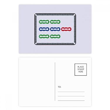 Imagem de Conjunto de cartão postal Mahjong Bamboo Bar 7 azulejos padrão cartão de felicitações para envio de aniversário