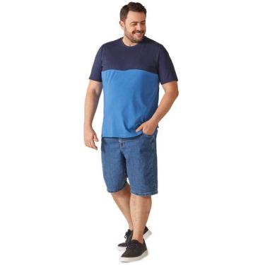 Imagem de Bermuda Plus Size Masculina Jeans Com Bolso Malwee