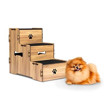 Imagem de Escadinha Pet Cachorro Subir Em Cama E Sofá 50 Cm Altura