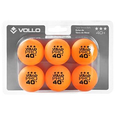 Imagem de Vollo Kit 6 Bolas de Tênis de Mesa Laranja 3 Estrelas