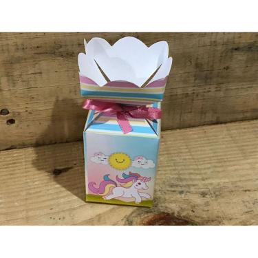 Imagem de Kit 10 caixinhas lembrancinhas unicornio