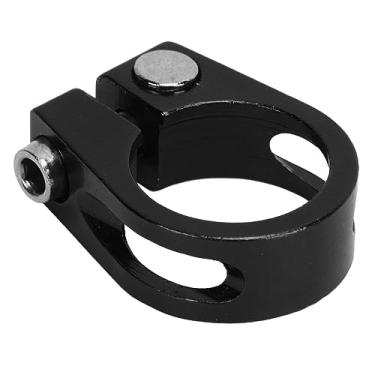 Imagem de 2 Peças de Braçadeira de Canote de Bicicleta, Leve e Elegante à Prova de Ferrugem Coleira de Canote de Liberação Rápida para Bicicleta (Preto)