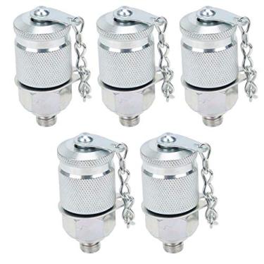 Imagem de Adaptador de acoplamento de teste, adaptador de teste hidráulico de 5 peças, conectores de acoplamento de teste de rosca, medição de pressão, testadores de pressão de combustível automotivo (M8*1)