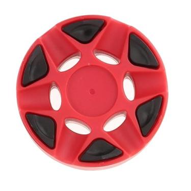 Imagem de kowaku Pucks de treinamento de hóquei em rolo em linha para hóquei de rua oficial Dryland Skate Ball, disco de hóquei no gelo para hóquei interno ao ar livre, Vermelho