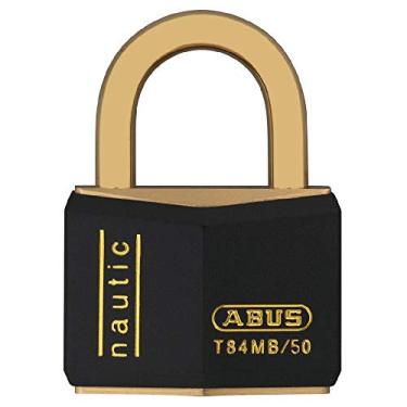 Imagem de ABUS Cadeado T84MB/50 C KD 50 mm latão sólido com chave diferente, azul