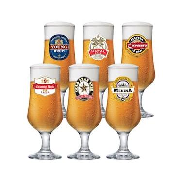 Imagem de Conjunto de Taças para Cerveja Ruvolo Barcelona 370 ml – 6 Peças