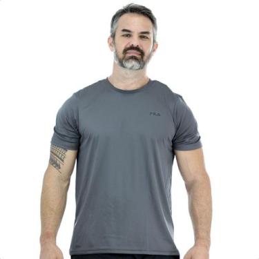 Imagem de Camiseta Fila Basic Sports Polygin Cinza - Masculina