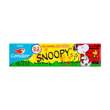 Imagem de Condor Gel Dental Infantil Sem Flúor Snoopy Sabor Morango 50G