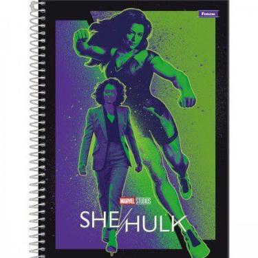 Imagem de Caderno C/D 10 Matérias Miss Marvel &Amp She Hulk 160 Folhas Foroni Ca