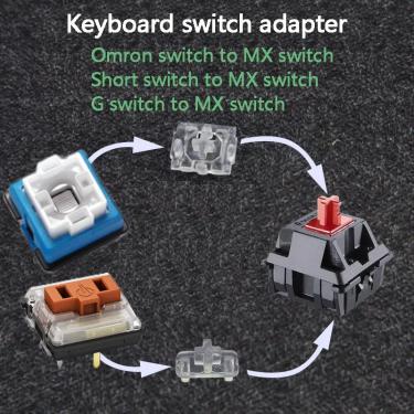 Imagem de Adaptador para interruptor de teclado  eixo adaptador para omron/curto/baixo perfil choc s/romer g
