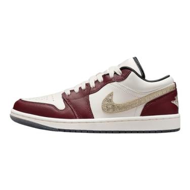 Imagem de Nike Tênis feminino Air Jordan 1 Low, Sail Metallic Gold Grain, 36