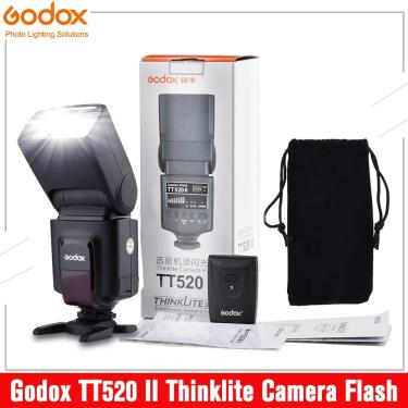Imagem de Flash da câmera Godox Thinklite com sinal sem fio incorporado  TT520 II  TT520 II  433MHz  Canon