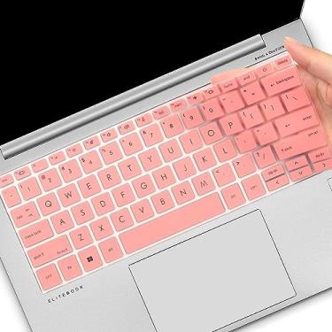 Imagem de Capa de teclado para HP EliteBook 830 835 840 845 1040 G9 G10 2023 2022 13.3 14 polegadas Acessórios para laptop Capa protetora de teclado (não serve para 830/840/845/1040 G8 G7 G6 G5 G5 G4 G3) Rosa