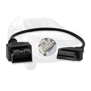 Imagem de AMHTDOL Cabo de diagnóstico OBDI para OBDII para veículos KIA 20 pinos Obd1 para Obd2 conector de 16 pinos, compatível com cabo adaptador de 20 pinos Kia, funciona com ferramenta de digitalização