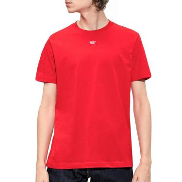 Imagem de Camiseta Diesel Masculina T-Diegor-D Embroidered Centre Logo Vermelha-Masculino