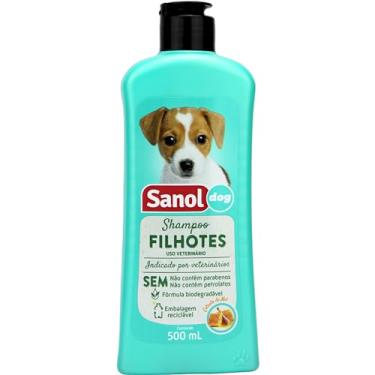 Imagem de Sanol Dog Shampoo De Pêlos Para Cães E Gatos Filhotes 500 Ml Verde
