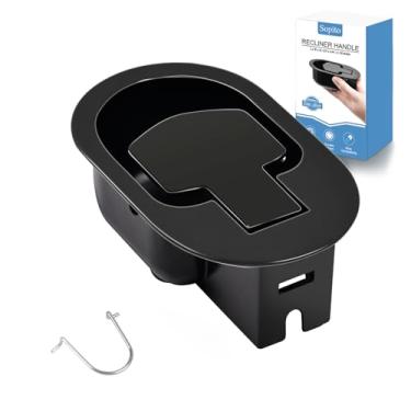 Imagem de Sopito Peças de substituição de alça reclinável universal de metal (11,2 x 6,9 cm) com clipes de retenção, serve para meninos preguiçosos, Ashley e outras marcas de cadeiras reclináveis