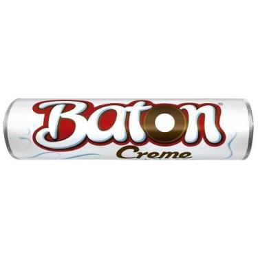Imagem de Chocolate Baton Recheado Leite Creme 16G - 30 Unidades - Garoto - Nest