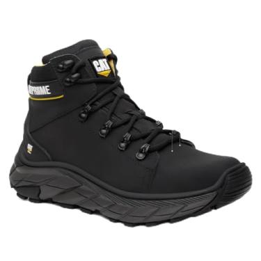 Imagem de Botina Masculina Bota Coturno de Seurança E.P.I com C.A Palmilha em Gel Confortável Original (Preto com Amarelo Couro, BR, Adulto, Numérico, 39)