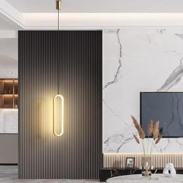 Imagem de Luminária De Teto Para Quarto Pendente Led Moderna Lustre para Cabeceira, Corredor (D38 (40cmx10cmx2cm))