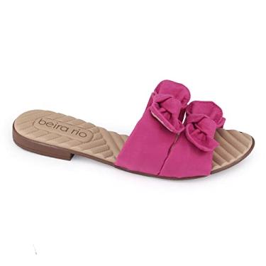 Imagem de Chinelo feminino Beira Rio Conforto 8350.229 slip on laço nó