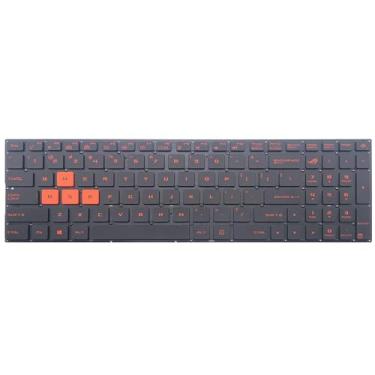 Imagem de Novo teclado de substituição compatível com ASUS ROG Strix GL502 GL502V GL502VM GL502VS GL502VT GL502VY GL702 GL702VT GL702VS GL702VM GL702ZC com retroiluminação