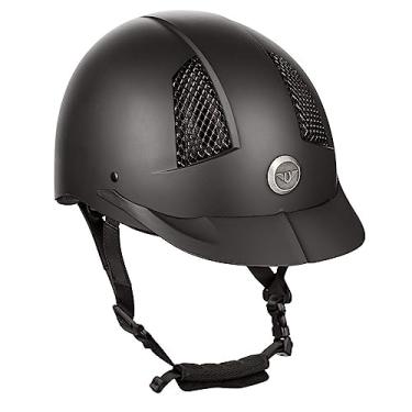 Imagem de Capacete TuffRider Starter Horse Riding Safety | Engrenagem de cabeça protetora para motociclistas equestres – Certificado SEI, resistente e durável – Preto, Preto, Small: 6.13"- 6.5" inches