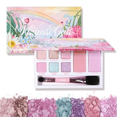 Imagem de Petite 'N Pretty WhimsiCali Kit de paleta de maquiagem para sombras e bochechas para crianças, adolescentes e adolescentes – Natural, limpo, não tóxico – Feito nos EUA