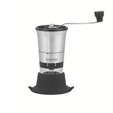 Imagem de Moedor para Café Realce em Aço Inox com Copo de Acrílico e Moinho em Cerâmica Tramontina 61769/000