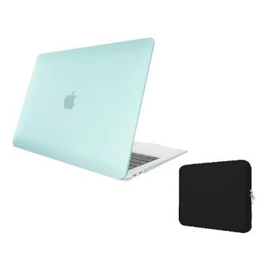 Imagem de Kit Case Para Macbook NEW AIR 13.6 A2681 A3113 CHIP M2 M3 Fabricação a partir de 2022 + Capa Neoprene (Verde Água Fosco)