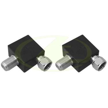 Imagem de 2 unidades adaptador conector De Antena 90º Original Samsung protege a